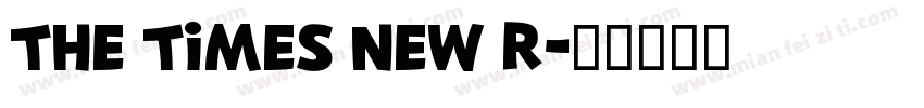 The times New R字体转换